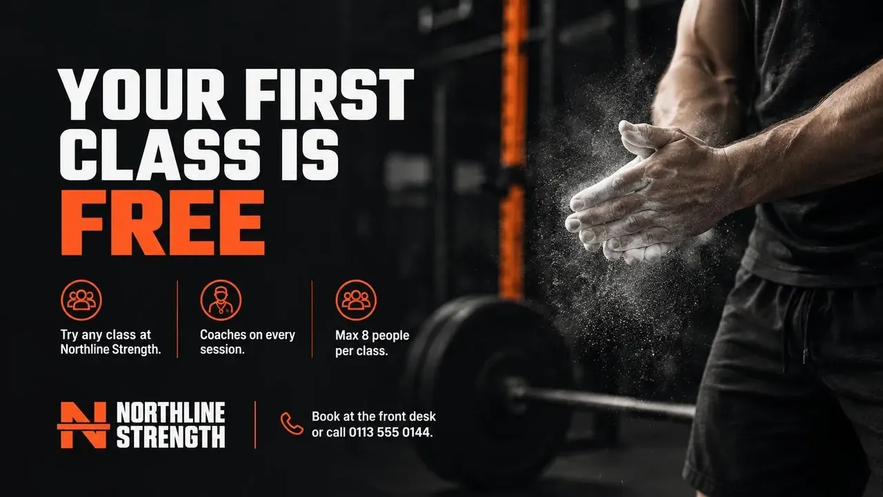 The first class free graphic laid out at 16:9